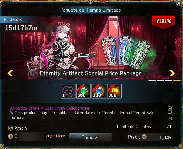 Eternity Artifact Special Price Package — $13.5