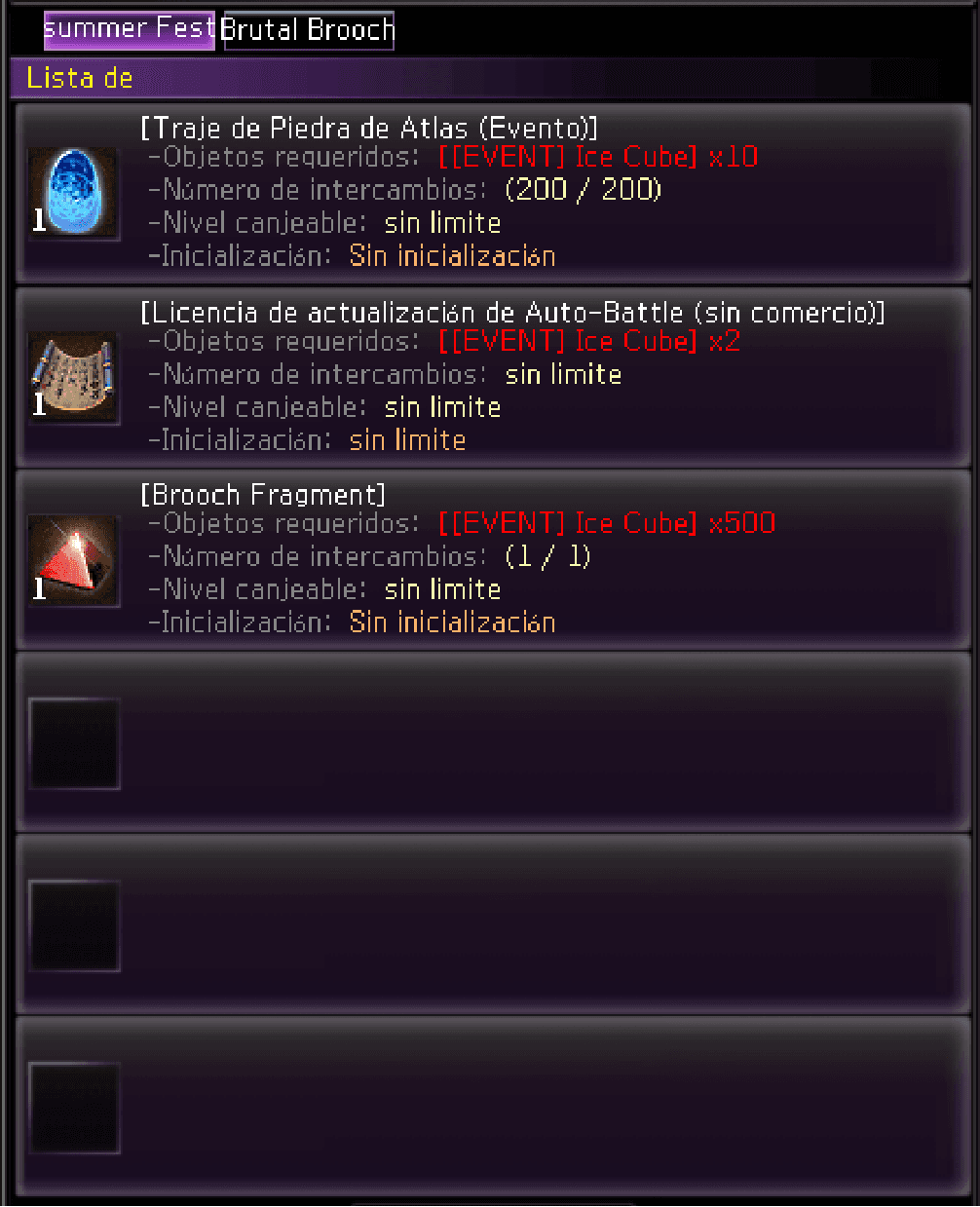 NPC Summer Fest — Traje de Piedra de Atlas y Brooch Fragment (2/2)