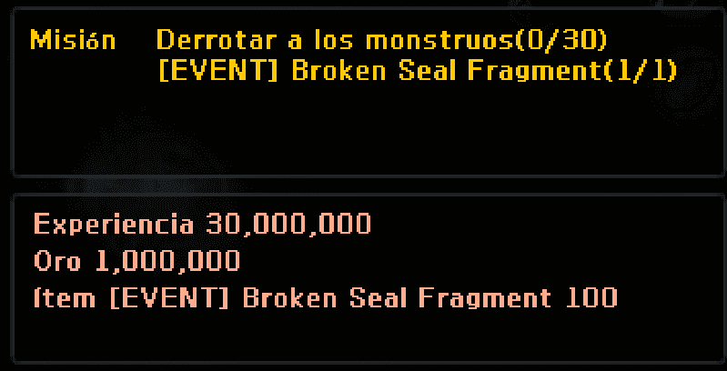 Misión 1/4 — Broken Seal Fragment (1/1)