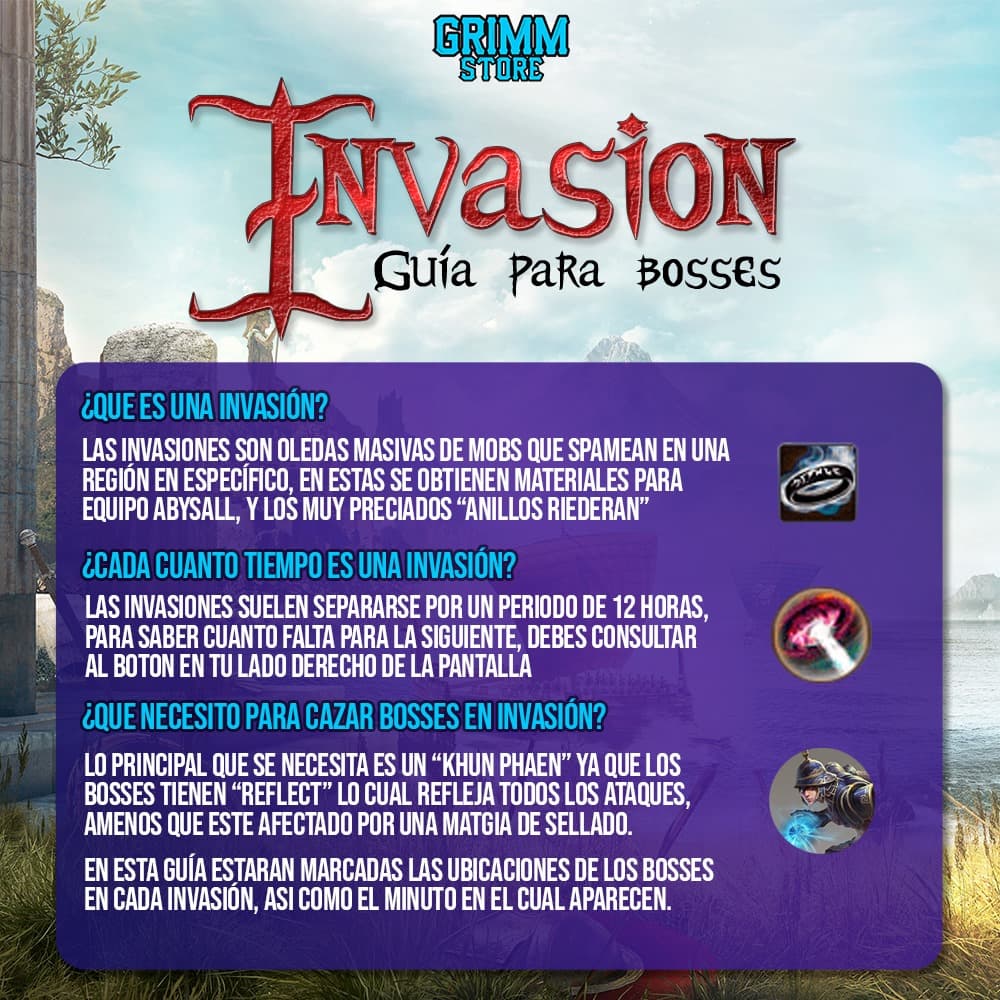 Ubicación de criaturas en las invasiones